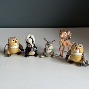 Vintage 1988 McDonalds Happy‎ Meal Toys Disney Bambi, Complete Set